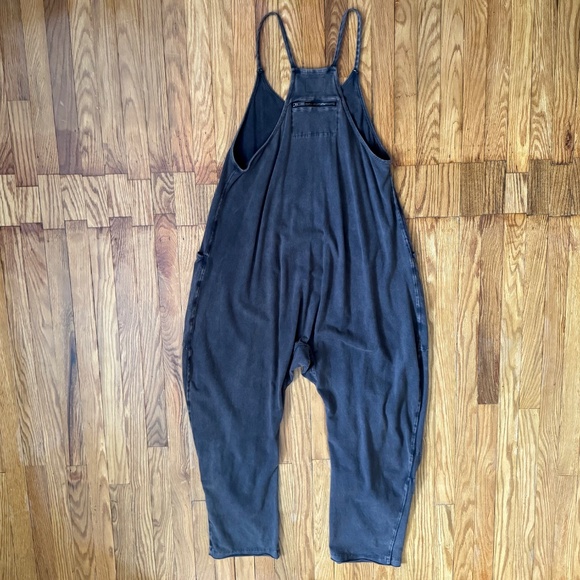 Free People FP Movement Hot Shot Onesie Jumpsuit Washed Black XS - Picture 6 of 9